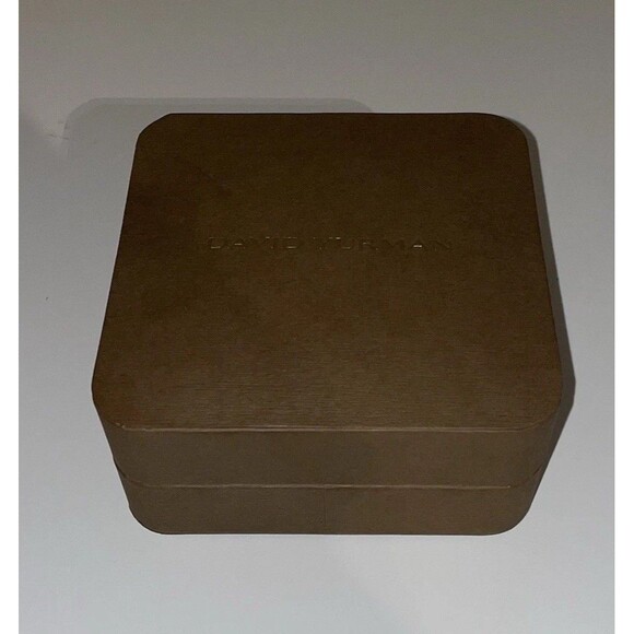 David Yurman Empty Brown Jewelry Box Size 4.5” X 4.5” X 2” Mint - Picture 2 of 8